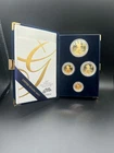 2007-W 4-Coin Proof American Gold Eagle Set Complete with Box and COA