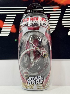 Star Wars 2007 Titanium Series Diecast OBI-WAN'S JEDI STARFIGHTER New Mint