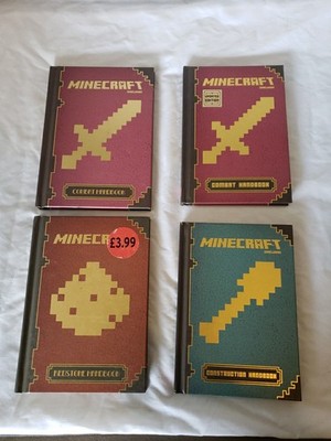 Minecraft Handbook Collection - Majong - Egmont Scholastic 4 Book Set LOT 