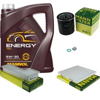 Mann Inspektionspaket Filterset 5L Mannol Energy 5W-30 FüR Toyota RAV 4 II 1.8
