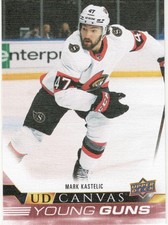 22-23 2022-23 Upper Deck 1 Mark Kastelic ROOKIE CANVAS Young Guns #C111-Senators