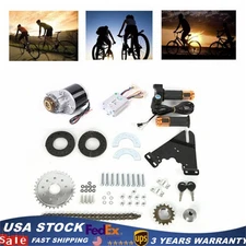 36V 350W EBike Brush Motor For Left Chain Drive  Electric Bike Conversion Kit