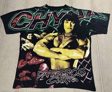 Vtg Chyna D-Generation X WWF Wrestling AOP Phantom Boot Mens Size XL (23.5X28)