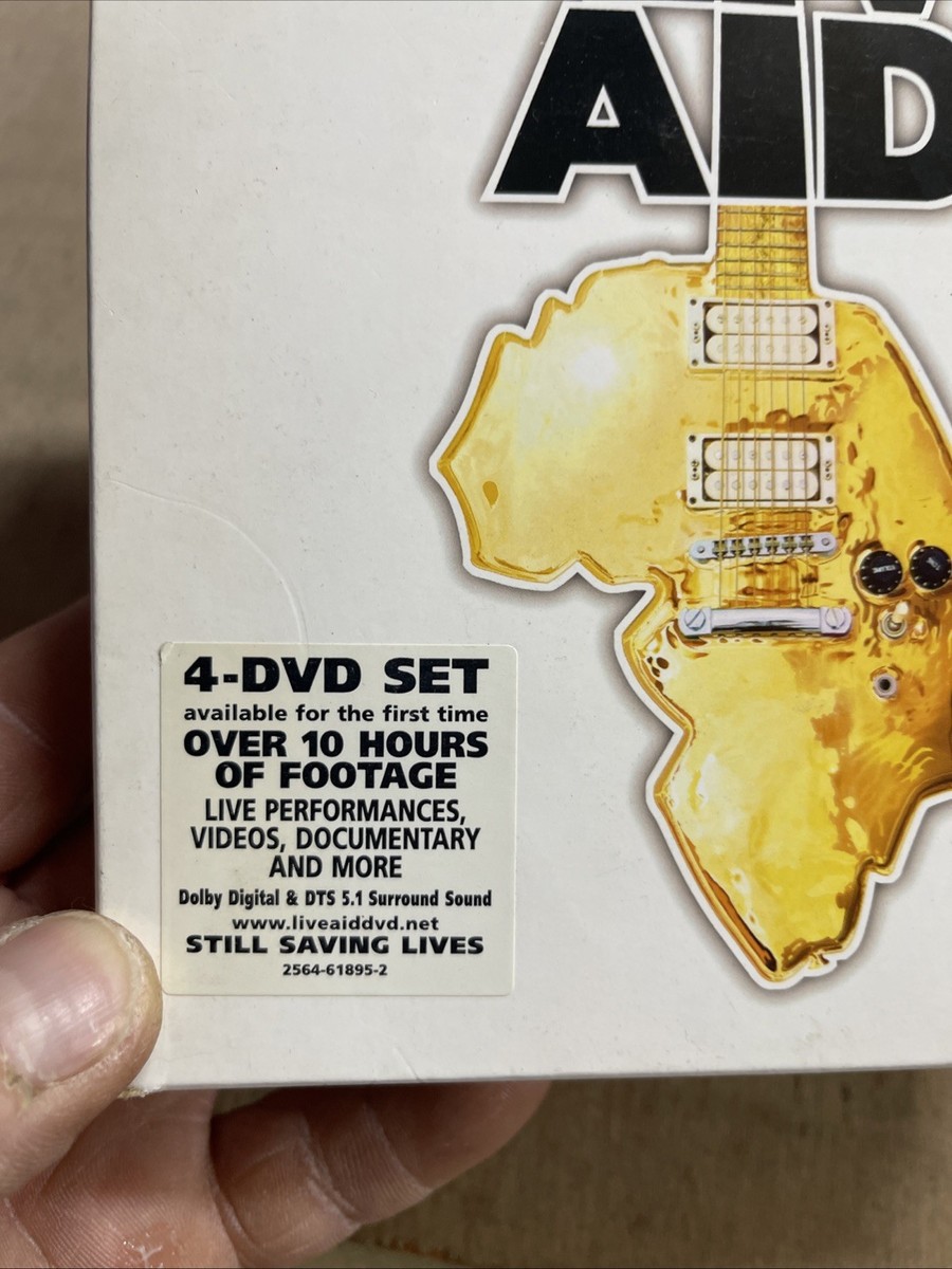 Live Aid Concert July 13th 1985(R2 DVD)4 Disc Set Queen U2 Bowie