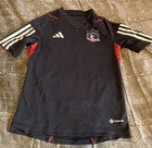 Colo-Colo Soccer ADIDAS Training Shirt Youth 9-10 Blue FREE SHIPPING