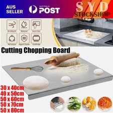 50/60/70/80cm Stainless Steel Cutting Chopping Board Pastry Bench Protector AU
