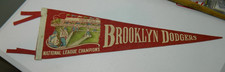 1940's-50's Brooklyn Dodgers National League Champions Baseball Stadium Pennant
