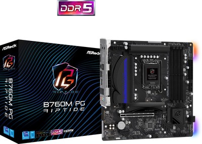 ASRock B760M PG Riptide Mainboard Intel Sockel 1700 Intel B760 USB-C 3.2 M.2