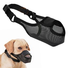 LUCKYPAW Dog Muzzle, Mesh for Large Medium Small Dogs with Front Opening