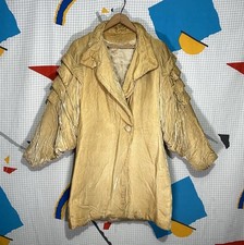 Vintage 30s NRA Label Jacket Velvet Coat Ruffled Puff Sleeve Velour
