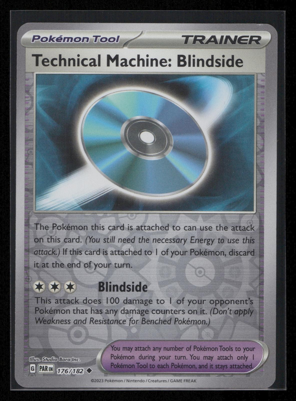 Technical Machine: Blindside 176/182 Paradox Rift Pokemon Reverse Holo NM