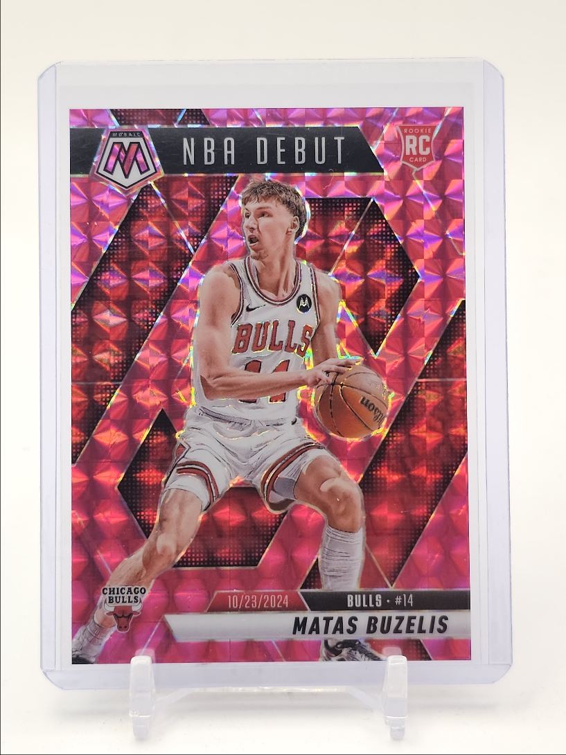 MATAS BUZELIS 2024-25 MOSAIC NBA DEBUT ROOKIE PINK PRIZM RC /175 Q5889