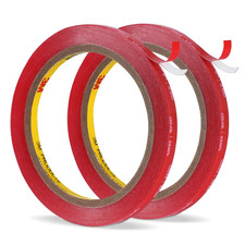 3M Double Sided Tape 1/4'' X 15.4 Ft Clear 2 Pack 4905 Heavy Duty