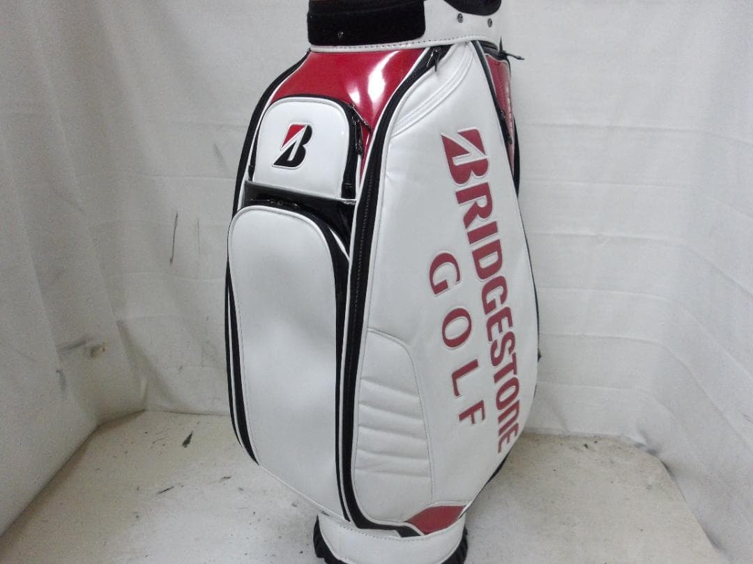 BRIDGESTONE TOUR B X Pro Model White cart bag golf caddy bag rare