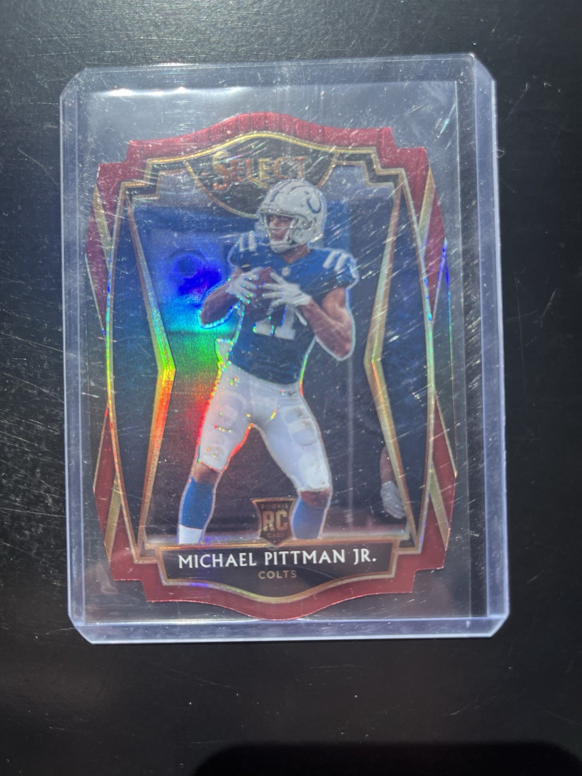 2020 Panini Select Premier Level Michael Pittman Jr. #162 Maroon Prizm DieCut RC