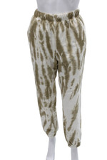 Good American Women Jogger Sweatpants Beige Cotton Size 2