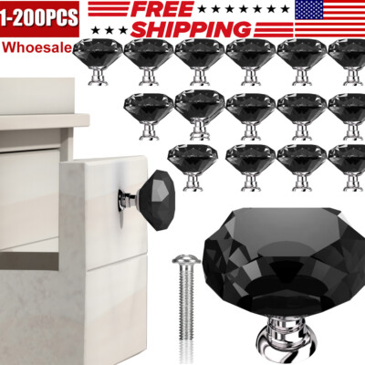 black crystal dresser knobs Unique Luxury Cabinet Wardrobe Drawer Knobs Vanity Knobs