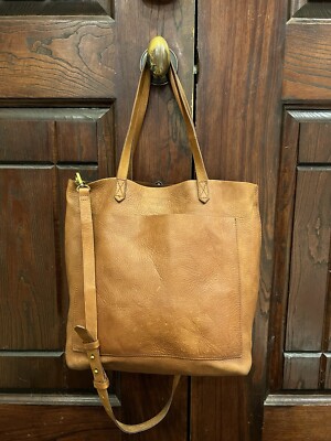 Madewell Medium Rustic Brown Transport Tote F5788 English Saddle Leather 