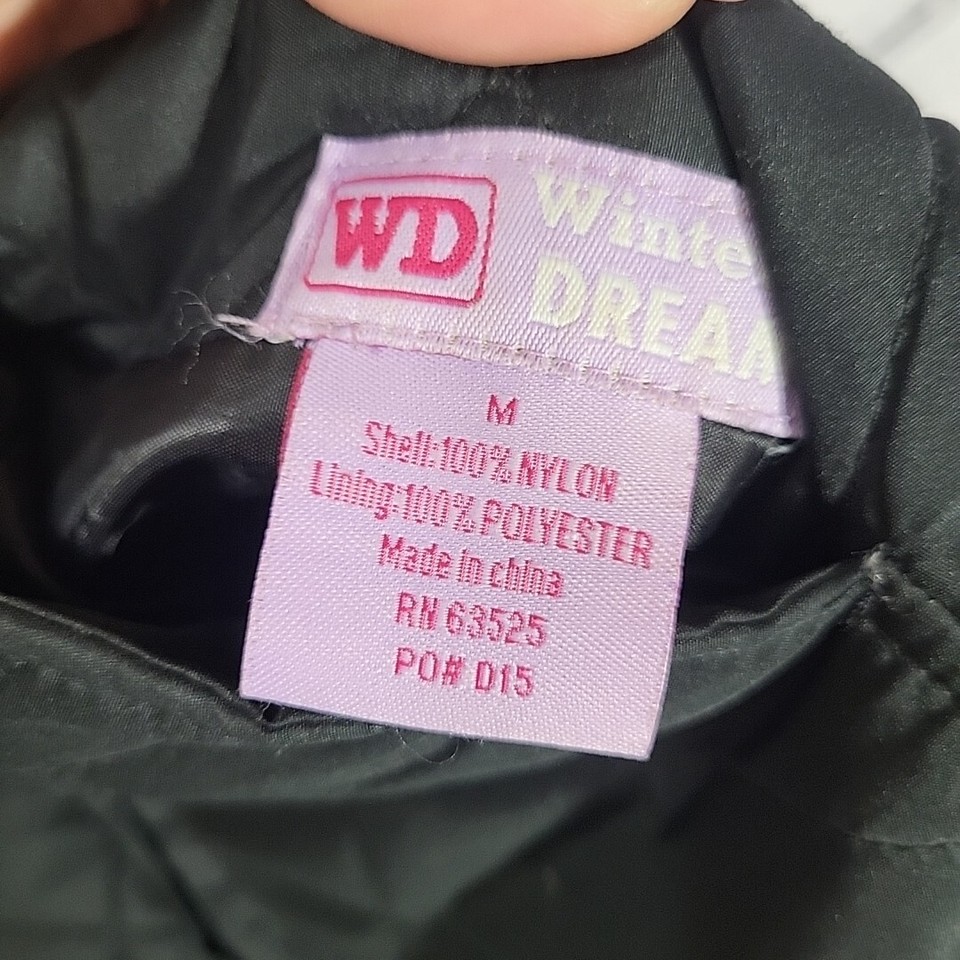 Winter Dream Vest Womens M Medium Black Faux Fur Lined Winter Warm eBay