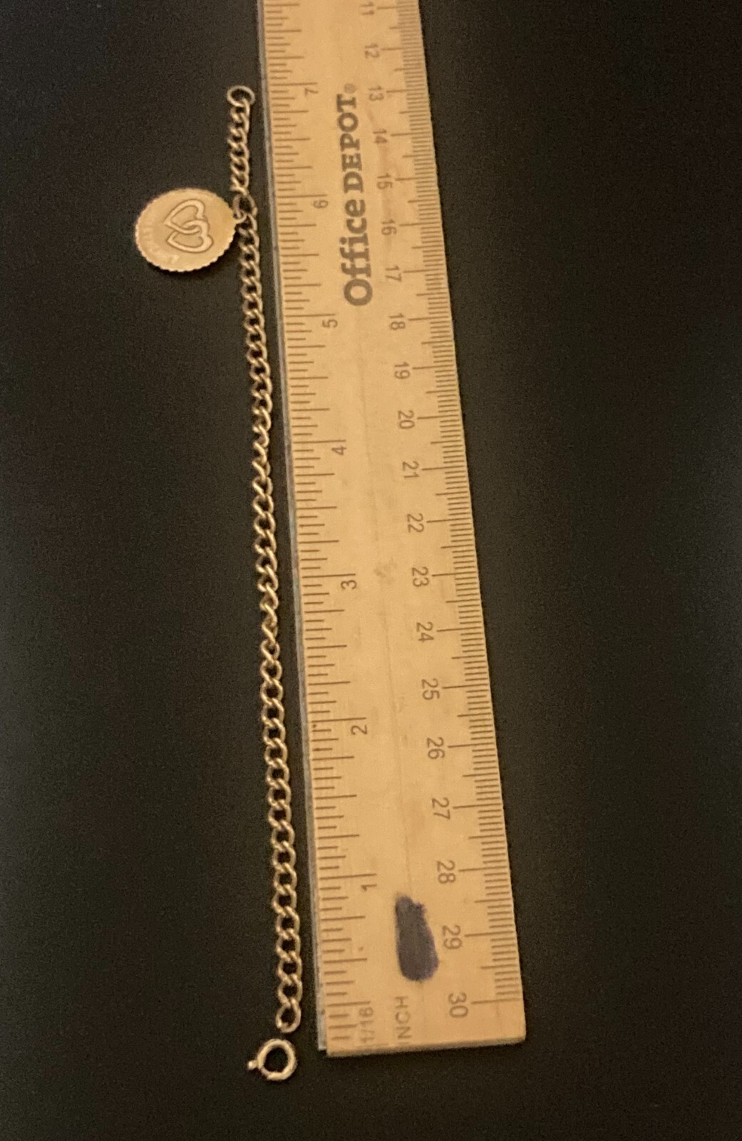 Signed KEN Gold Tone Double Interlocking Heart Sw… - image 5