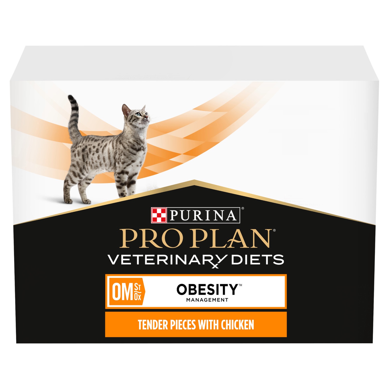 PURINA PRO PLAN OM Obesity Management Wet Cat Food Chicken - 40 x 85g Pouches