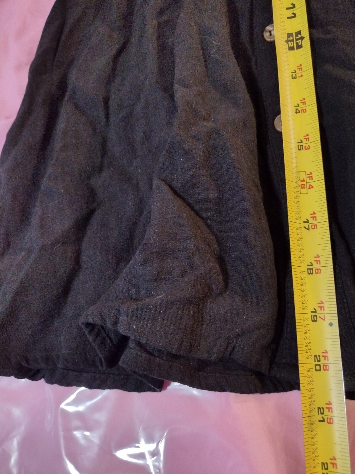 Pull&Bear Button Detail Mini Swing Dress Large Sh… - image 5