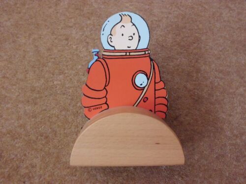 Tintin Astronaut Money Box by Vilac - superb condition - rare item - rf828 - 第 1/4 張圖片