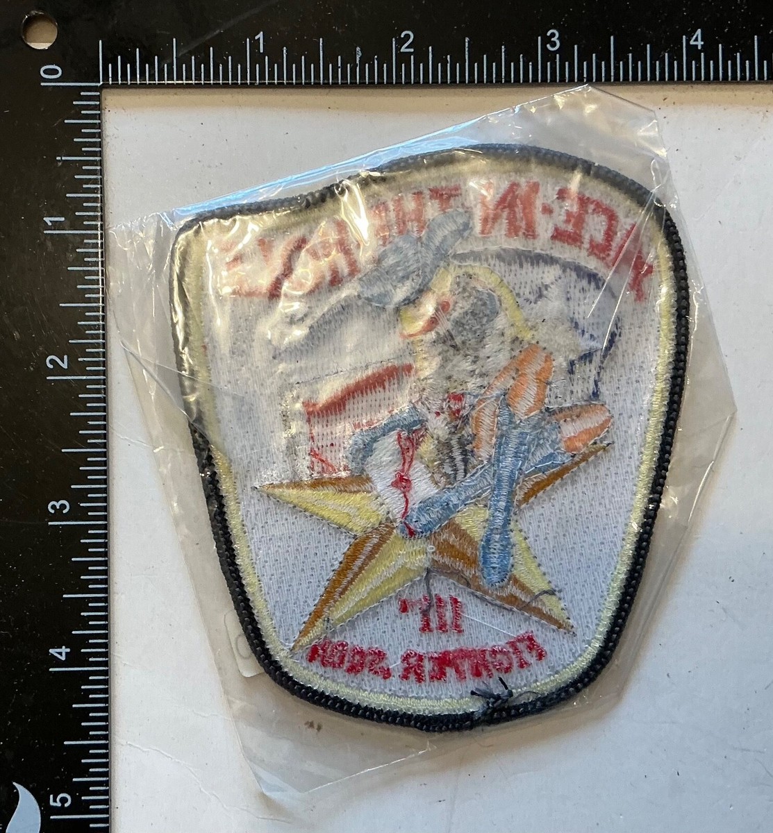 USAF 111th Fighter Squadron Ace In Hole Japanese Made Patch MINT