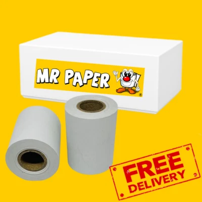 MR PAPER 38mm x 30mm Thermal Till Rolls - 20 per Box - Battery Tester Rolls
