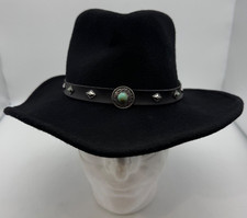 Cody James Santa Ana 100 Wool Western Cowboy Hat Size Small Black