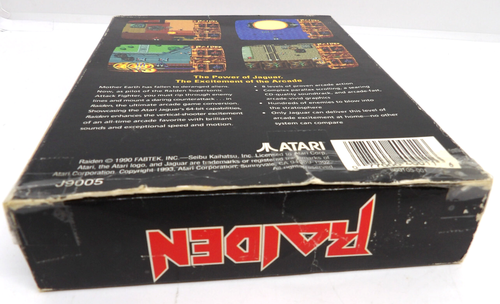 Raiden (Atari Jaguar) 1994, CIB Complete Tested AUTHENTIC USA RELEASE π₯ - Picture 8 of 10