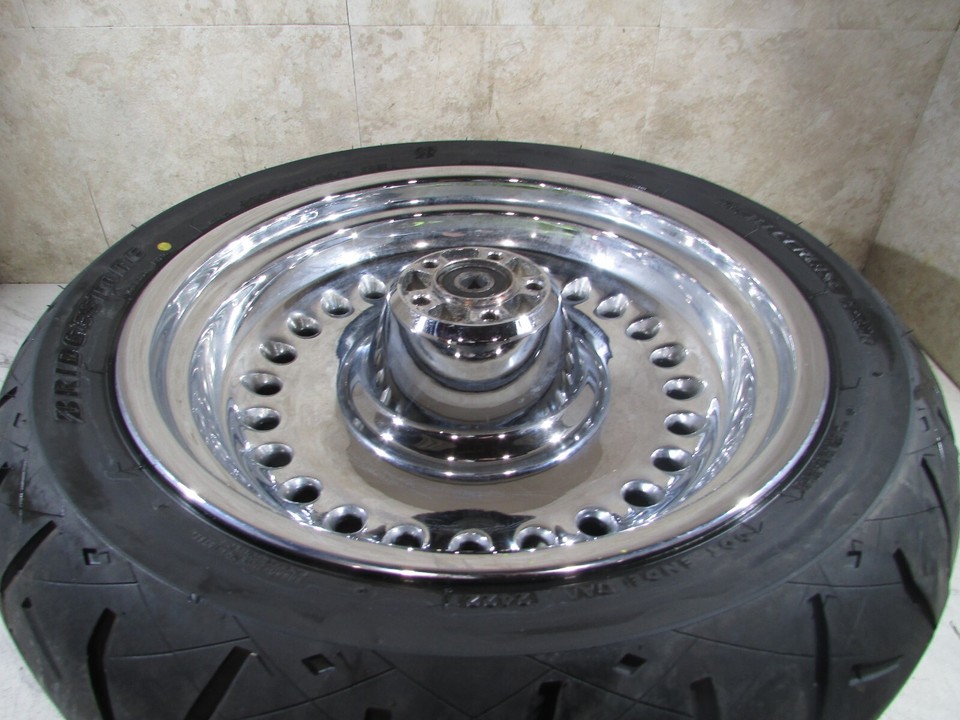 REAR WHEEL & 200/55R17 TIRE, 2007 HARLEY DAVIDSON SOFTAIL FATBOY ...