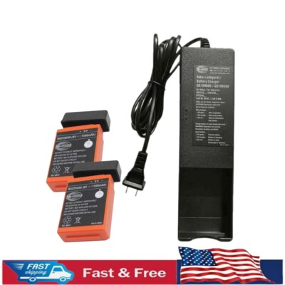 QA109600 Battery Charger 220V + 2x 1500mah BA225030 Battery for HBC Radiomatic