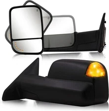 SIZIOM Towing Mirrors for 2009-2018 Dodge Ram 1500,2010-2018 Ram 2500 3500