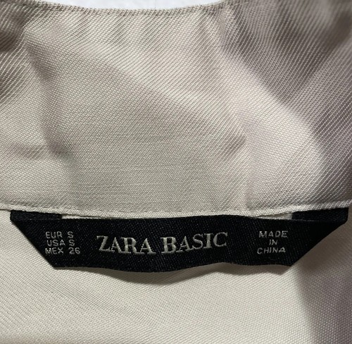 Zara Womens Size S Windbreaker Jacket Lightweight Travel Tan/ 28-20 - Picture 4 of 7