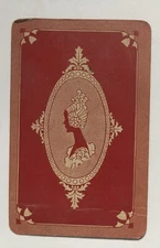 JOKER - Crinoline Lady Woman Chevalier Artist Vintage Art Deco Playing Swap Card