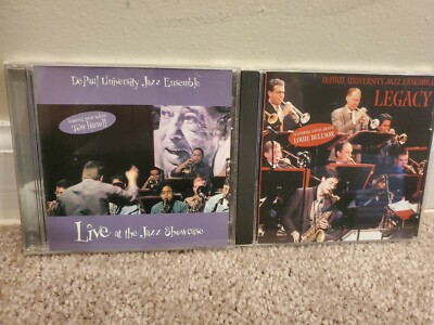 Lot of 2 DePaul University Jazz Ensemble CDs: 2000 Live, 2001 Legacy