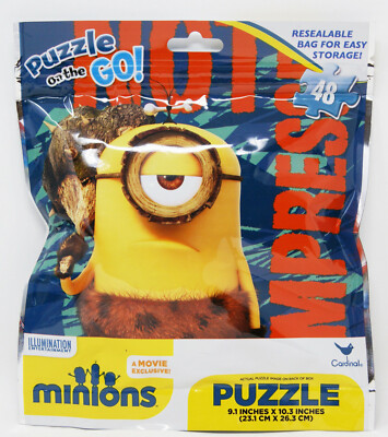 Cardinal - Minions - Puzzle für Unterwegs - 48 Teile - 23,1cm x 26,3cm