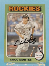 2024 Topps Heritage #263 - Near Coco Montes Rookie - Colorado Rockies - NearMint