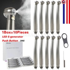 10 Dental High Speed Handpiece with Std.Head LED Light 4 Holes