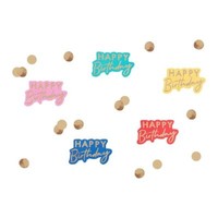 Konfetti Streudeko Happy Birthday Bunt & Gold Tisch-Dekoration Geburtstag 26 Gr