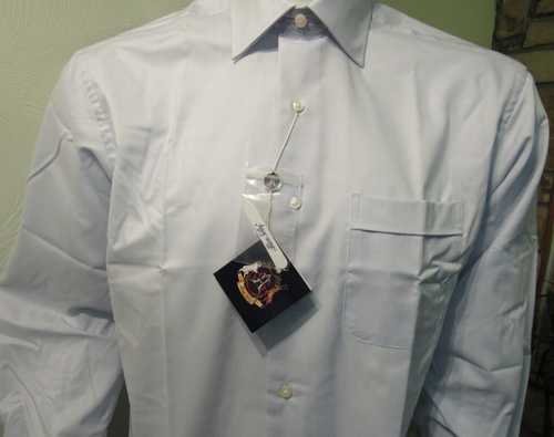 Allen Solly Men's Dress Shirt 15.5 32-33 Regular Fit Light Blue Oxford NWT - Picture 5 of 12