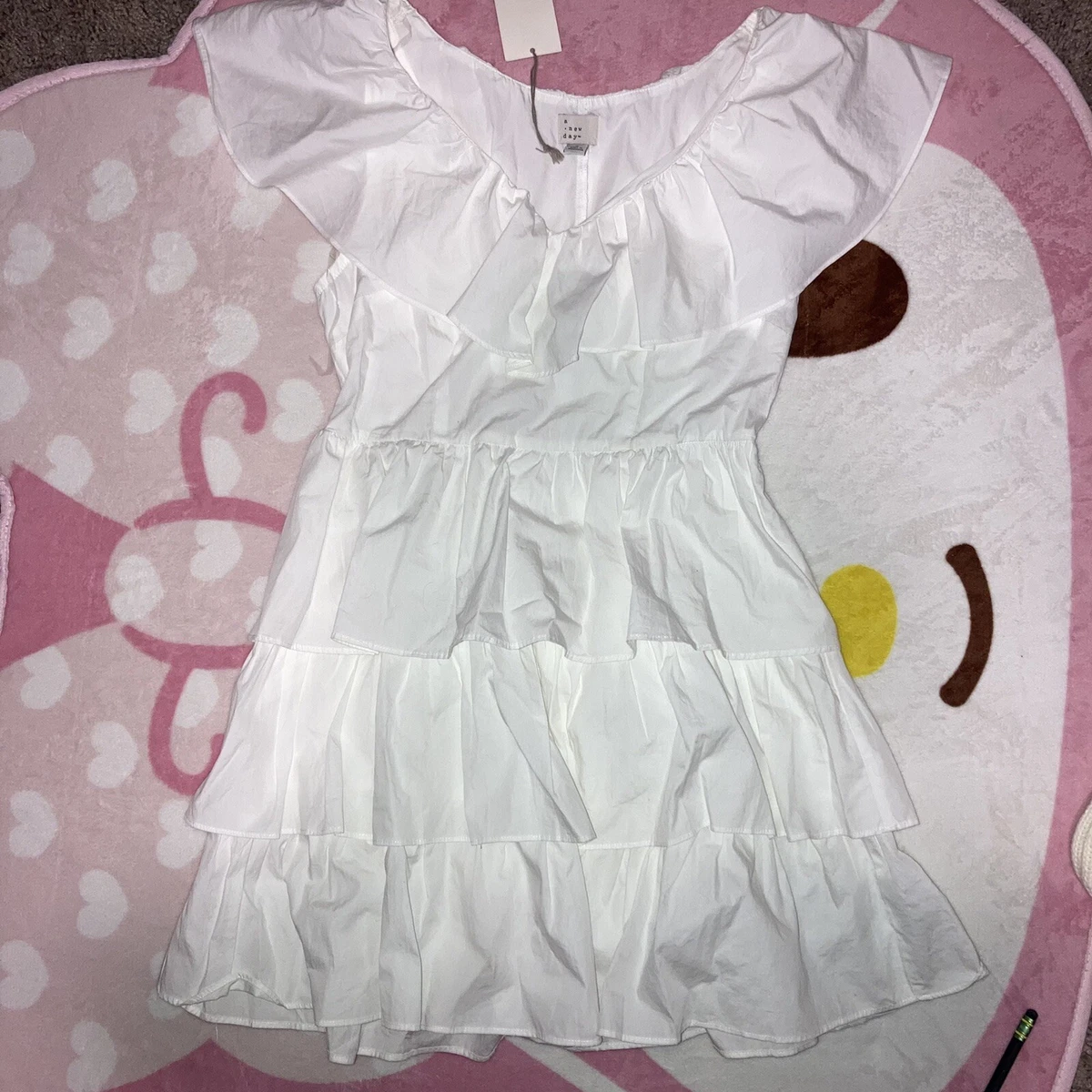White summer dress clearance target