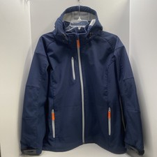 Womens Xxl/tttg Clique Nobilo Removable Hood Pockets Blue Jacket Coat