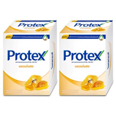 PROTEX Bar Soap Propolis Formula Helps cleanse 99.9% of bacteria. Size 60g x8pc
