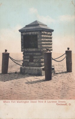 Where Fort Washington Stood Third Cincinnati OH Undivided Back Vintage Post Card