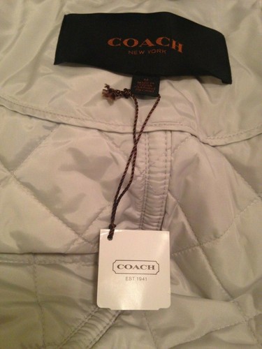 NEW W/ Tags COACH Jacket Women's Size Medium Orig.$368.00 Quilted 2 Pockets Zip - Picture 11 of 12