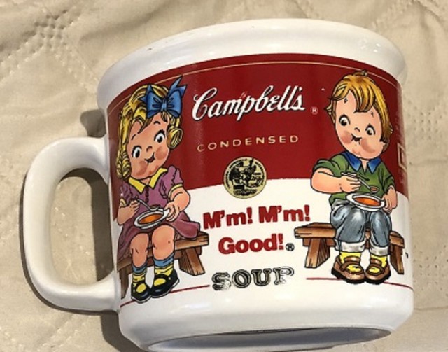 Classic 1993 Campbell's 14 oz Soup Mug Cup Mmm Mmm Good Microwave