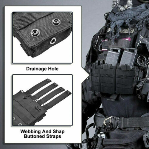Tactical Molle Vest Magazintasche Triple Open Top Tasche für 5,56/.223 Magazine - Bild 4 von 15