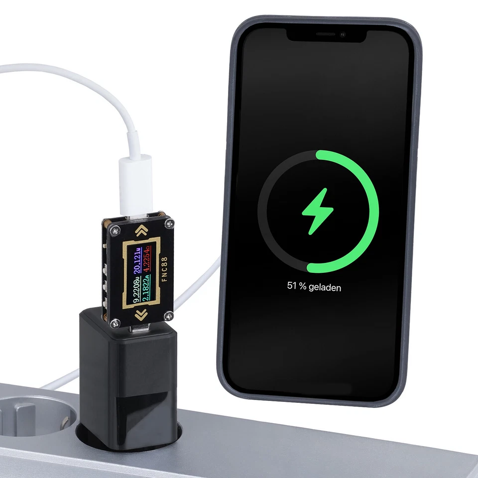 20W Schnellladegerät DUAL USB-C USB für iPhone 14 Samsung Charger QC PD Netzteil - Bild 2 von 4